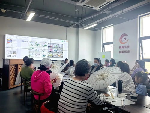 文化润人心, 两创 传非遗 青岛市崂山区金家岭街道举办手绘油纸伞文化 两创 活动